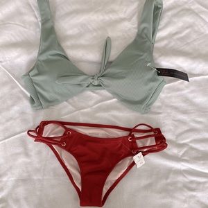 Bikini top and bikini bottom